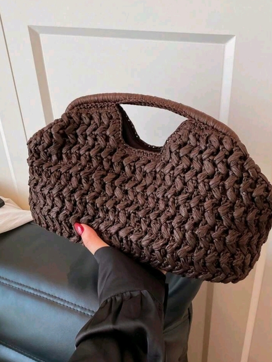 Trendy Bar Handbags - Woven Clutch